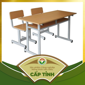 Bộ sản phẩm: Mặt bàn, mặt ghế, tựa ghế học sinh cấp 1