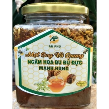 Mật ong Vũ Quang ngâm hoa đu đủ 200ml