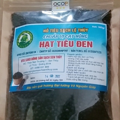 Hạt tiêu đen Lệ Thủy gói 500 gram