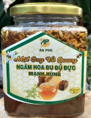 Mật ong Vũ Quang ngâm hoa đu đủ 200ml