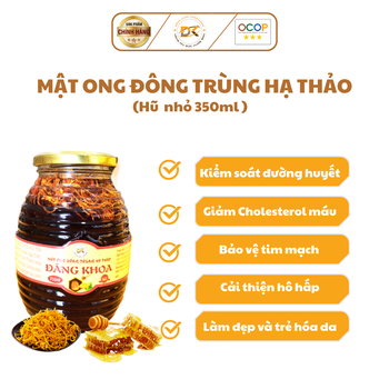 Mật Ong Đông Trùng Hạ Thảo Đăng Khoa – Hũ nhỏ 350ml