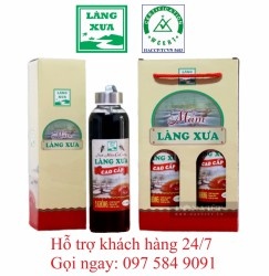 Nước mắm Cà Cuống Làng Xưa chai thủy tinh 500ml, hộp 1 chai